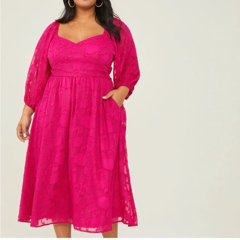 NEVER WORN NWT ARULA FUSCHIA DRESS - Picture 5 of 6
